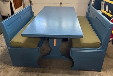 Solid Wood Dining Table and Bench Set