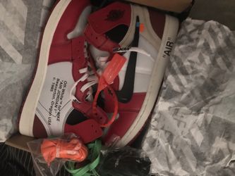 Off white Jordan 1s size 12