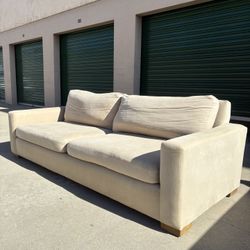 Restoration Hardware Down Feather Linen Couch 🛻 Delivery Available🛻