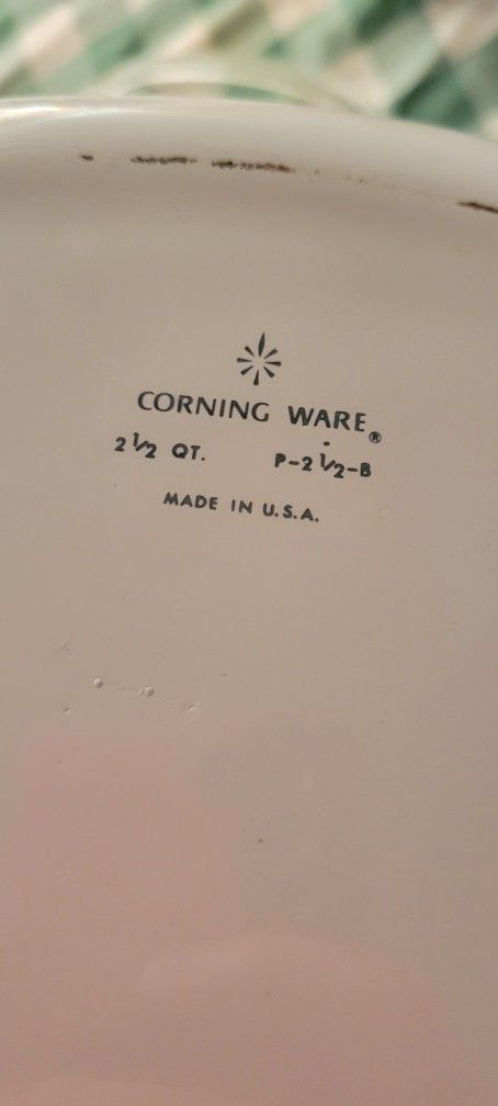 5 pieces of Corningware Cornflowers