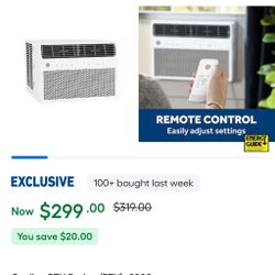 GE 8000 BTU Window AC w/remote NEW