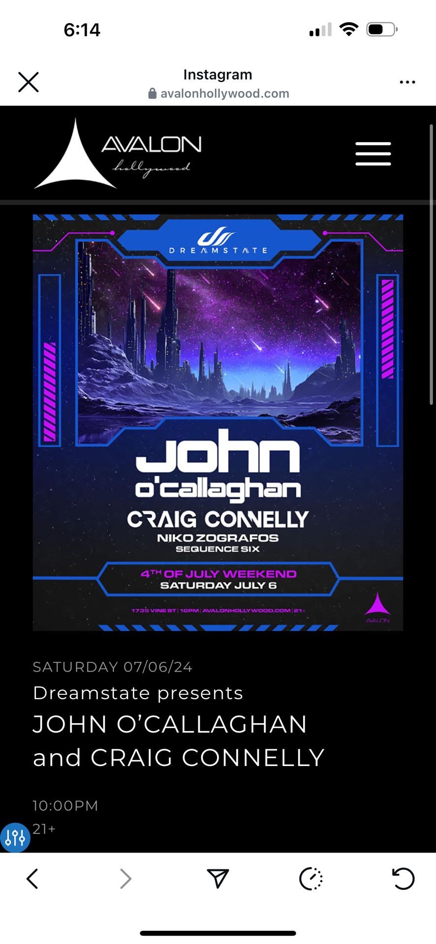 John O Callahan Avalon Tickets