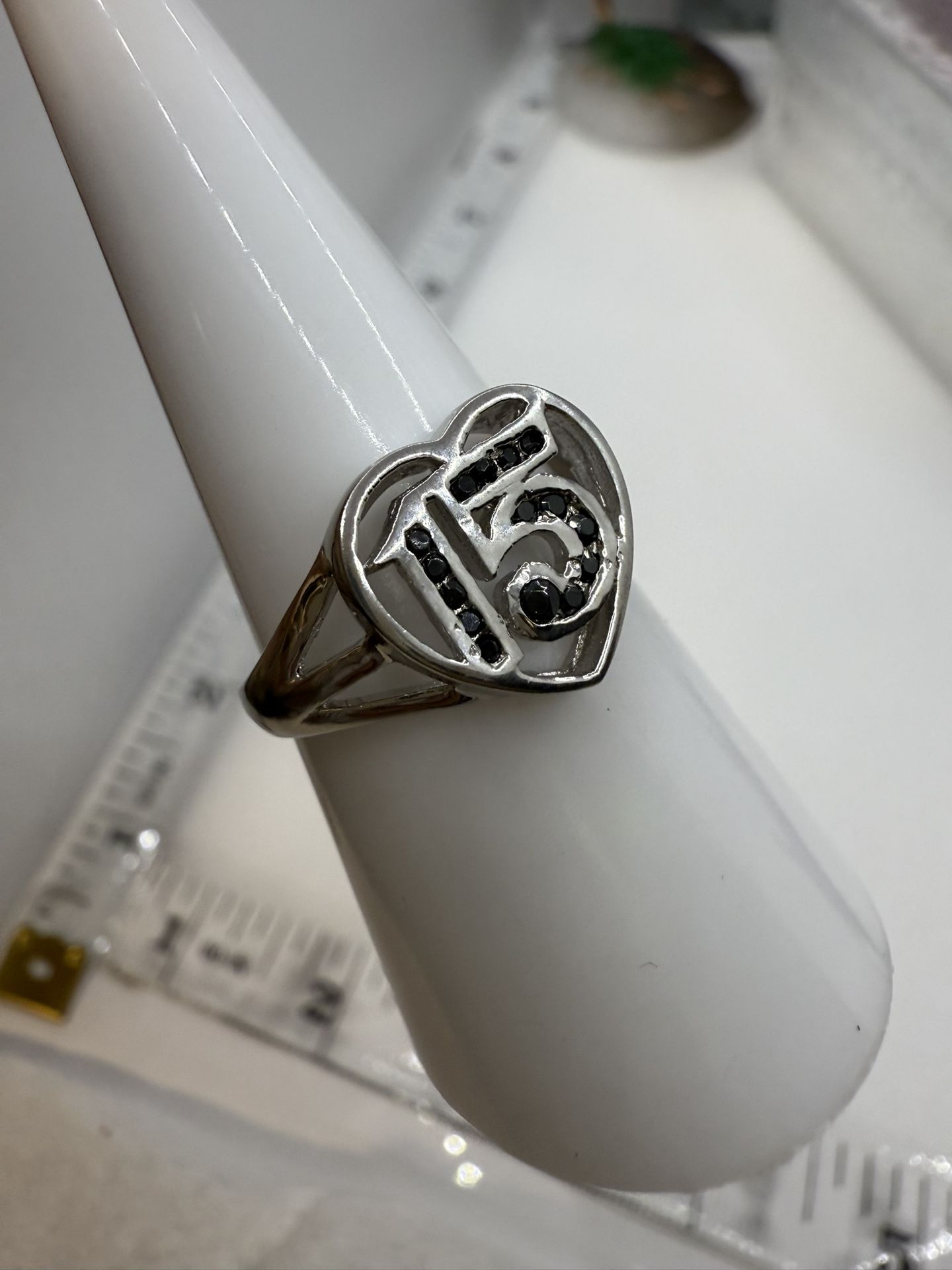 925 Sterling Silver 15años Ring 7 8 Available Anillo De 15 Años 7 8 Disponible