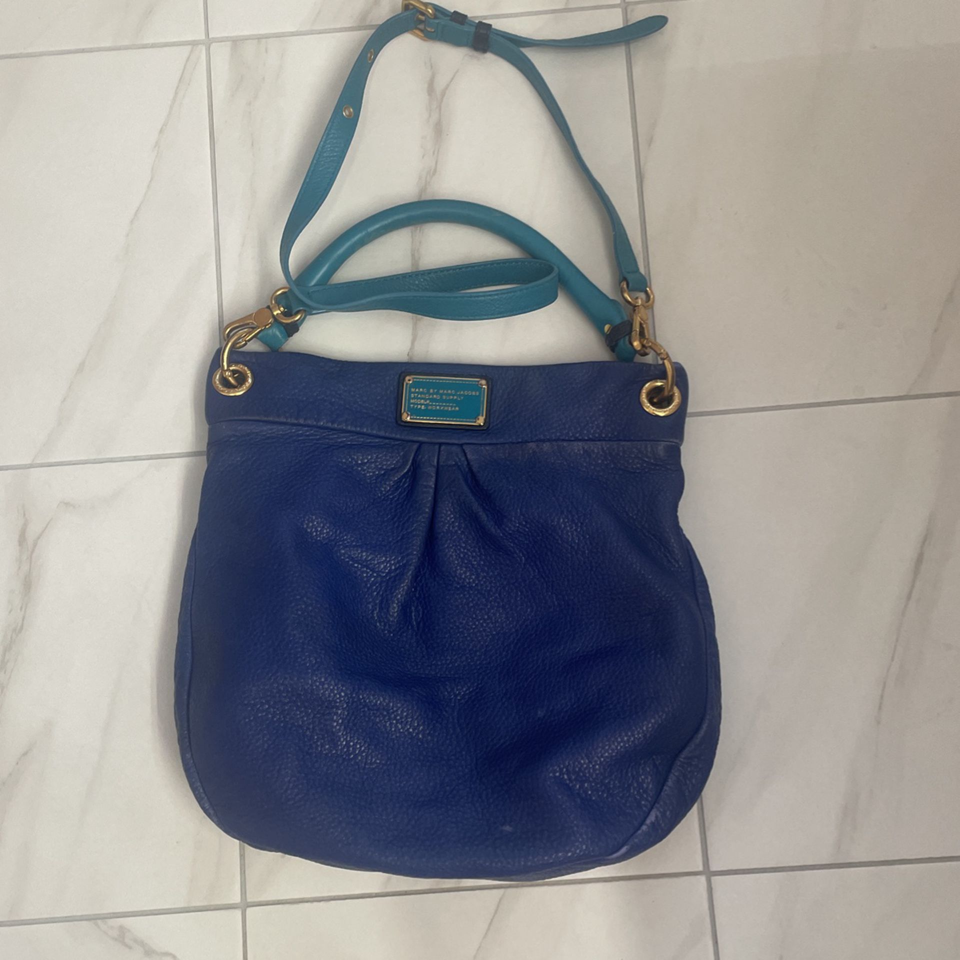 Blue Leather Marc By Marc Jacobs Bag 