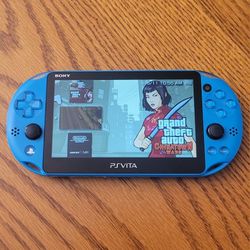 Sony Playstation PS Vita Slim 2000  - Blue - 128GB - Loaded