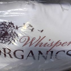 Whispers Organic 100% Imported Cotton Mattress Cover - King Size - NEW In Package