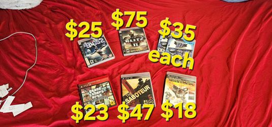 Sony PlayStation 3 ps3 games