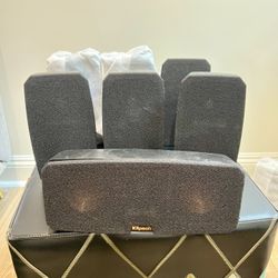 Klipsch 9-Speaker Home Theater + Wireless Sub – Great Condition – $599 OBO