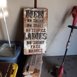 Cool Metal Sign For Man Cave