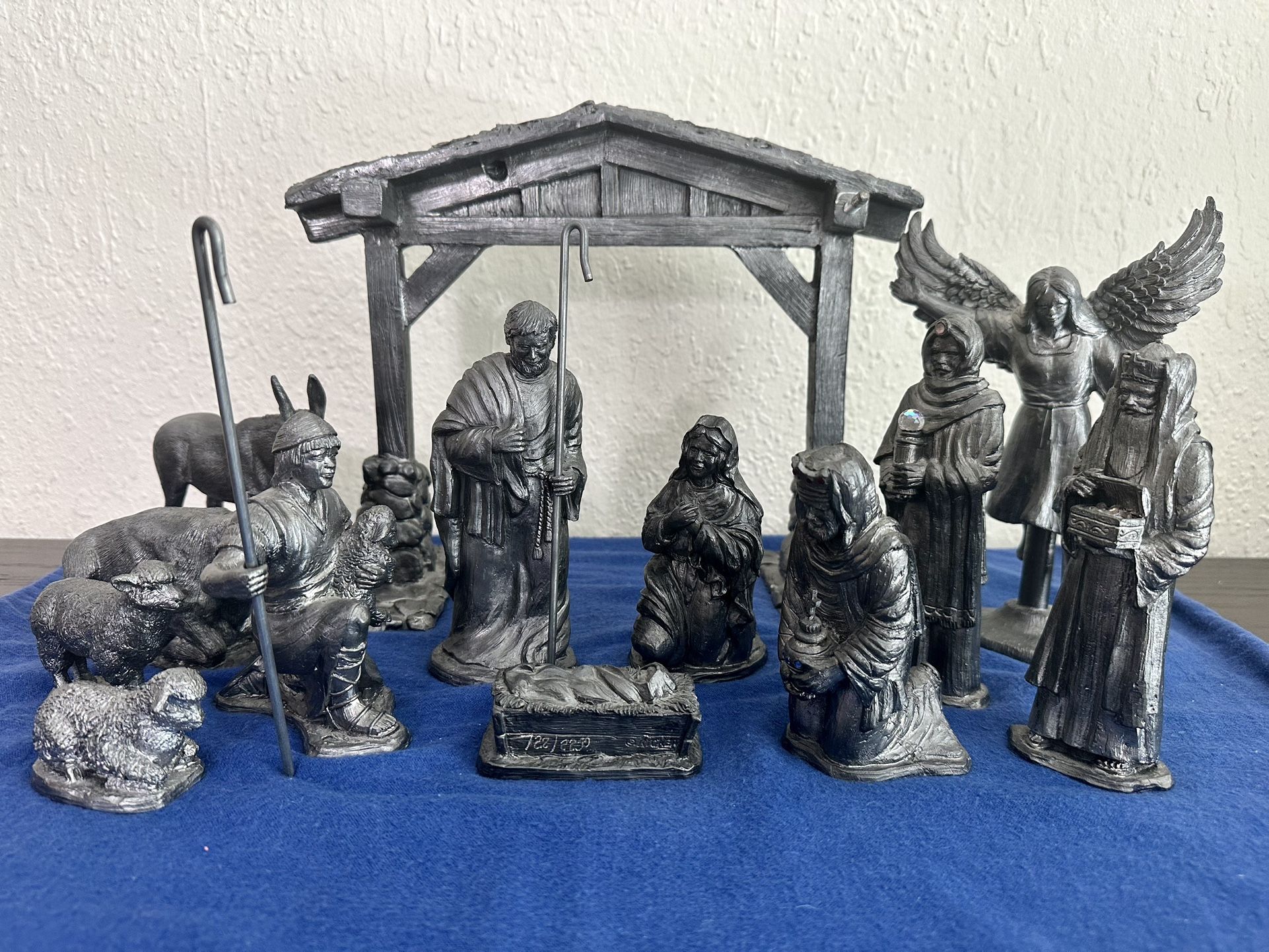 Michael Ricker-Bartlett Pewter Nativity Creche Limited Casting Complete - Trades Welcome