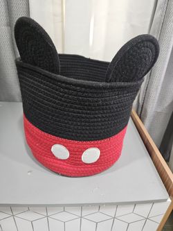 Mickey mouse rope basket