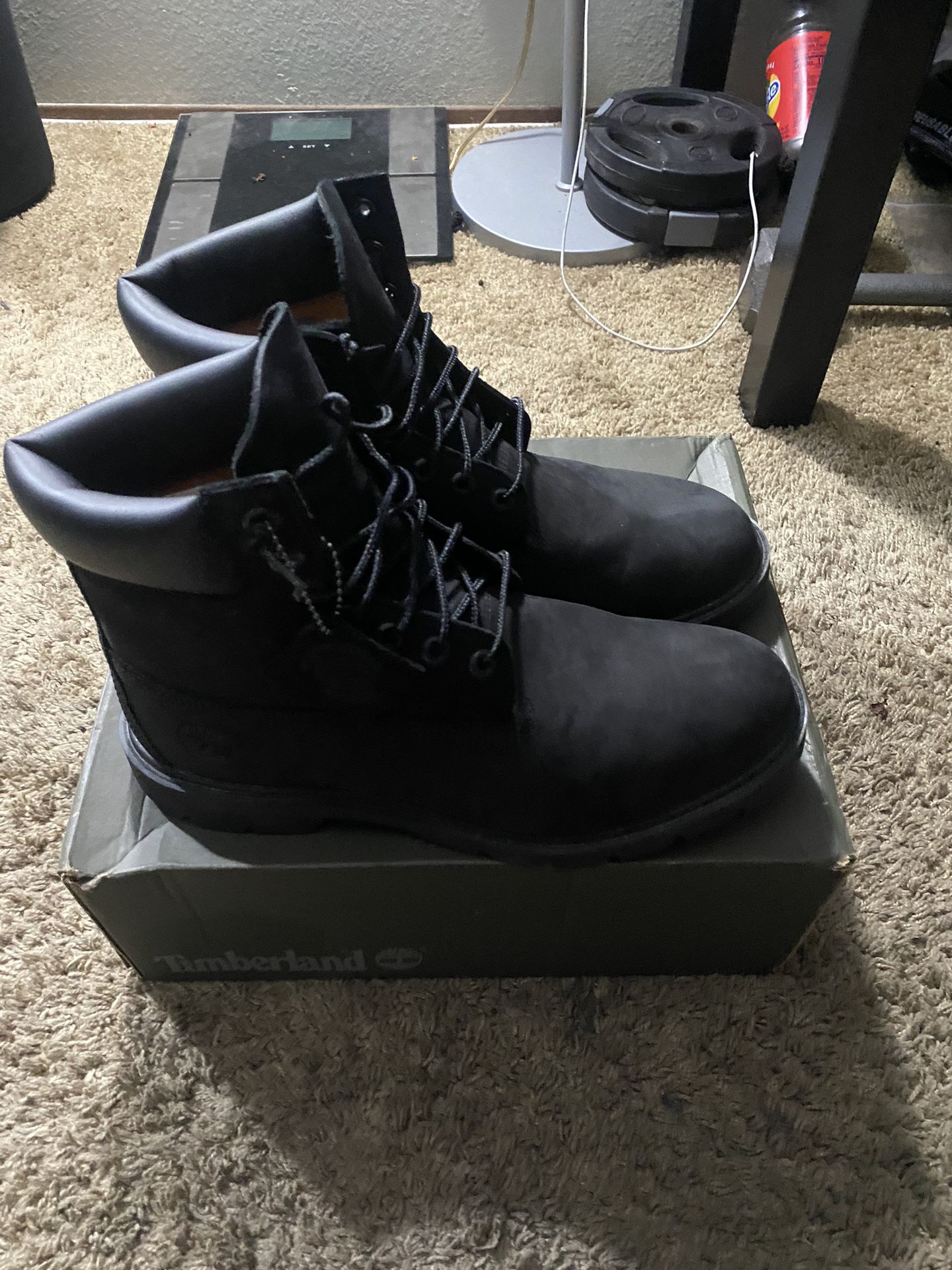 Size 10.5 Men’s All Black Timberland Boots