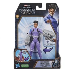 Marvel Studios Black Panther Wakanda Forever Shuri Vibranium Power Figure Hasbro New