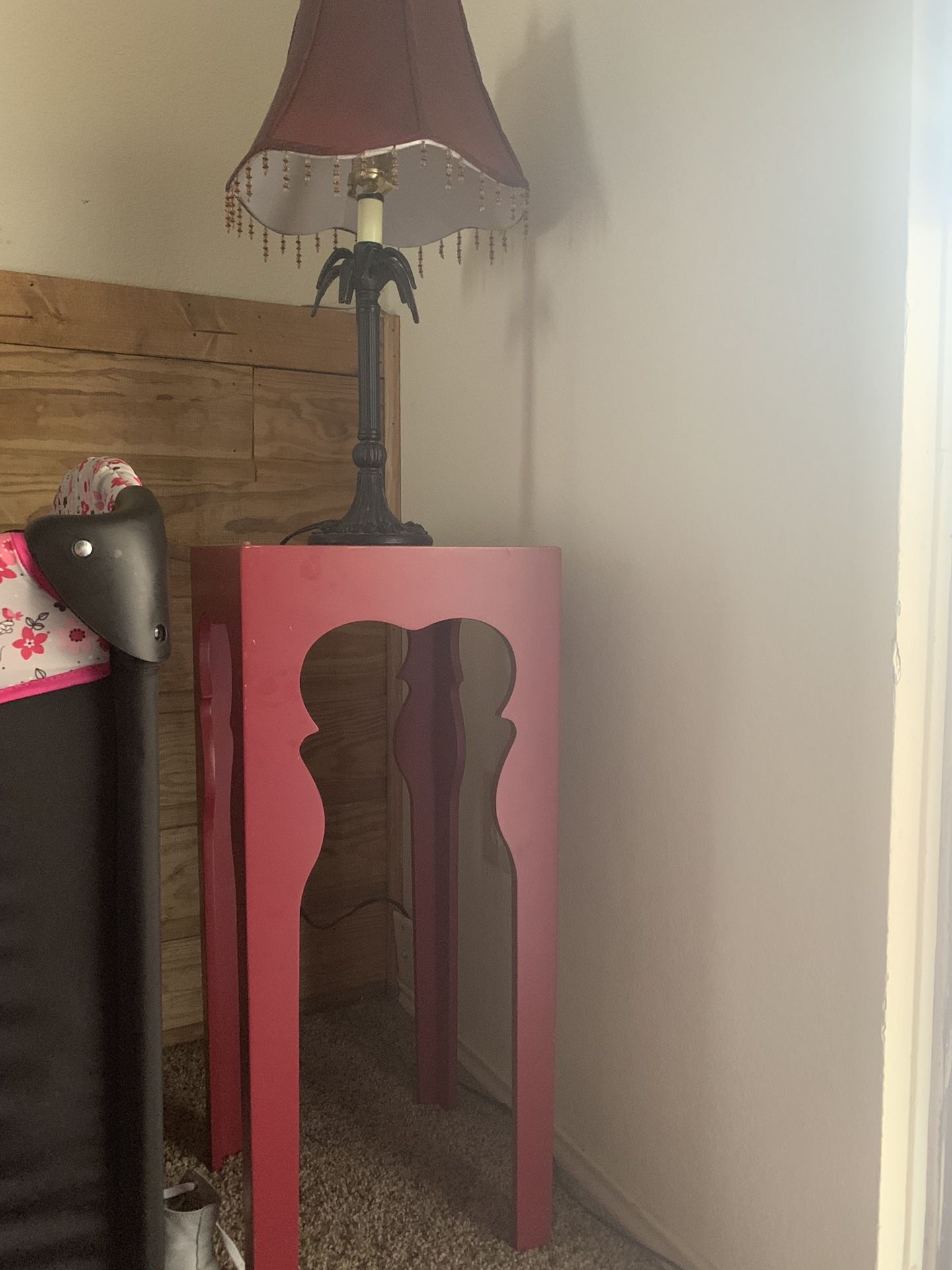 Lamp and table