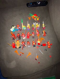 Assorted Lego ninjago Kai and associated characters