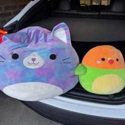 XL squishmallow and medium sized