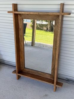Solid Wood Decor Mirror - Model Home Decor