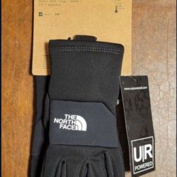 NWT Kids Size Small NorthFace Sierra ETip Black Gloves 