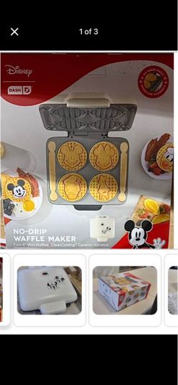 Dash No-Drip Waffle Maker Mickey And Friends