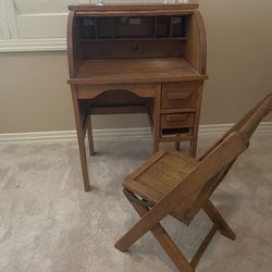 Child’s Rolltop Antique Desk
