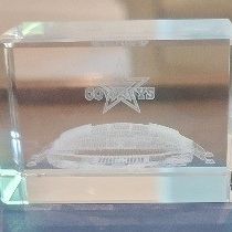 $25  3D laser etched paper weight Dallas Cowboys Stadiumi