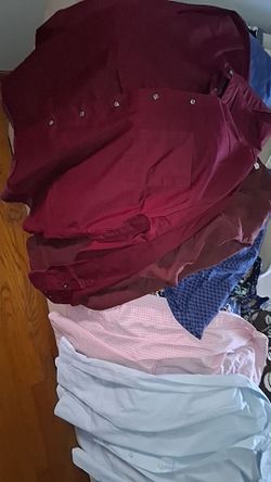 Lot of mens dressing shirts button ups and polos