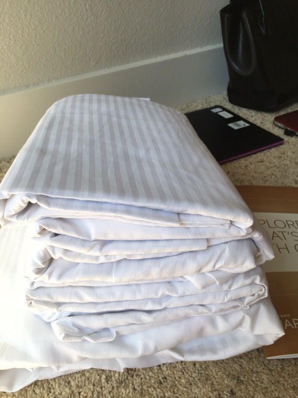 New white fitted sheets Queen and Full size