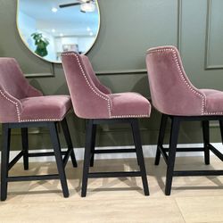  sunset blush counter stool swivel