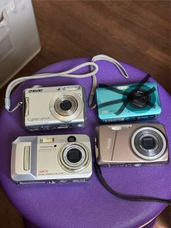 Bunch of digital cameras, Sony Olympus Kodak Casio