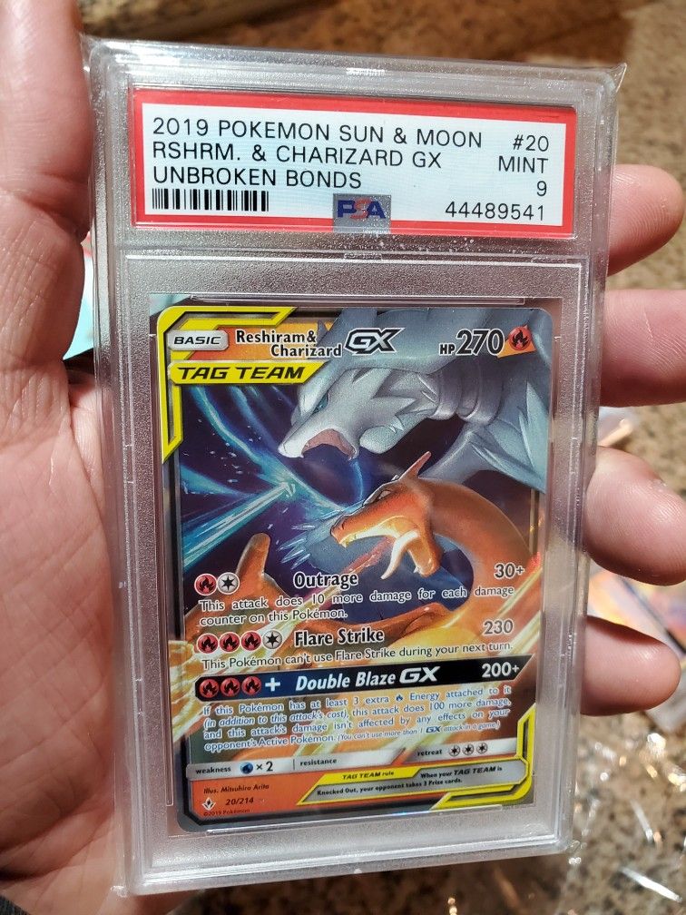 Pokemon Card Reshiram & Charizard Tag Team Holo