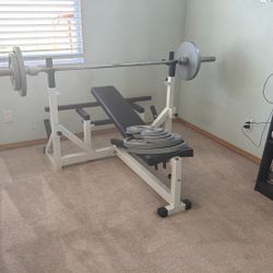 Weights Bench Bar Workout 