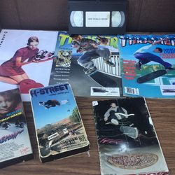 Skateboard Tapes Magazines And Poster Vintage Thrasher World Industries H-Street
