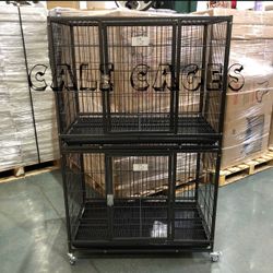 Double Stackable Dog Pet Cage Kennel Size 37” Medium New In Box 📦 