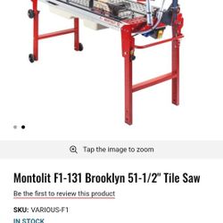 Montolit F1-131 Brooklyn 51-1/2" Tile Saw