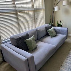 Open Gray Sofa