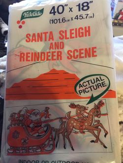 Christmas vintage. Garage door cover or wall