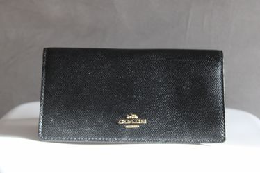 Coach Black Leather Bifold Wallet