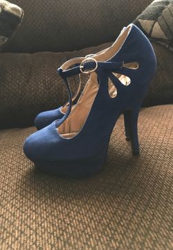 Blue heels