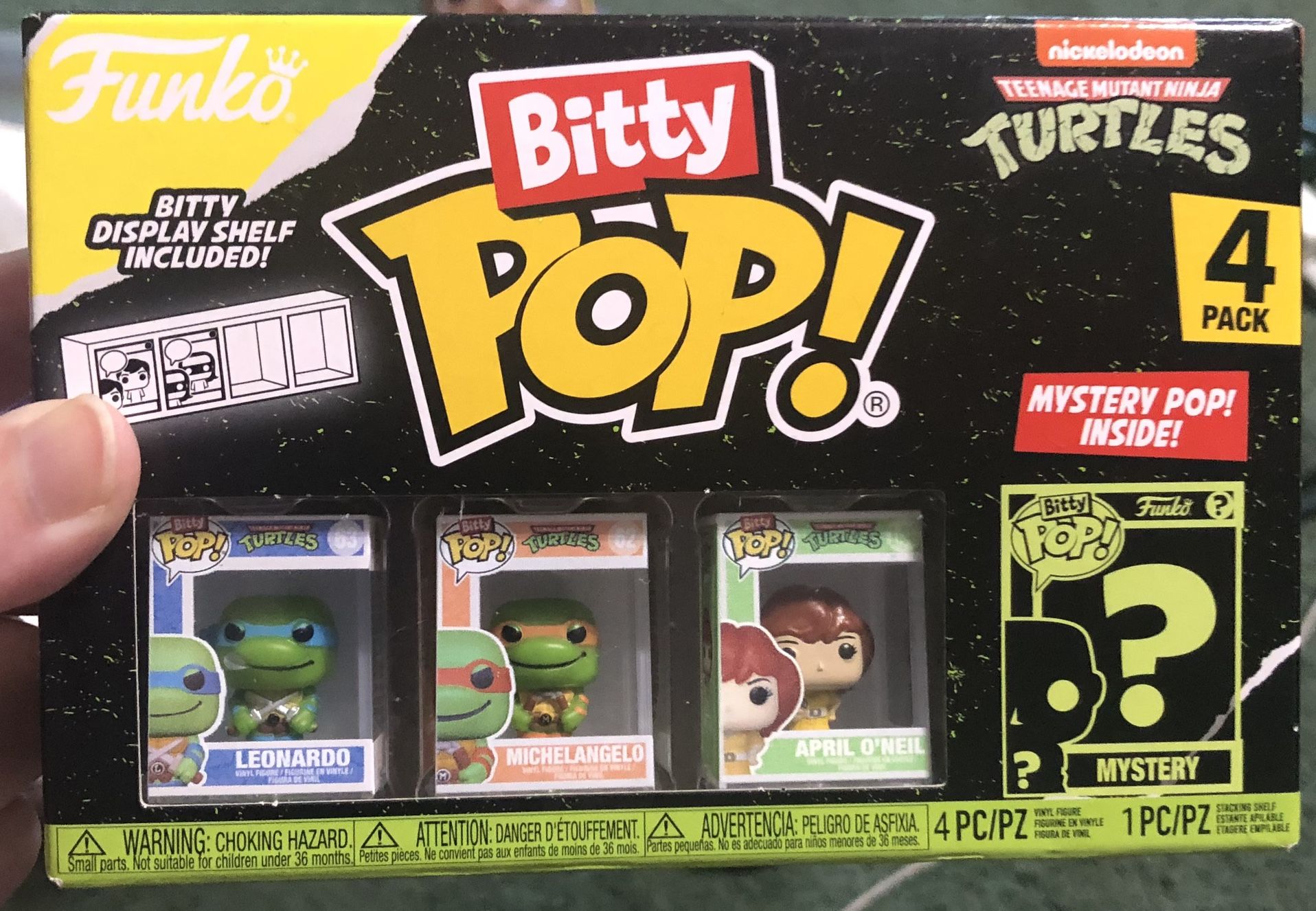 TEENAGE MUTANT NINJA TURTLES BITTY POP 4 PK NEW IN BOX