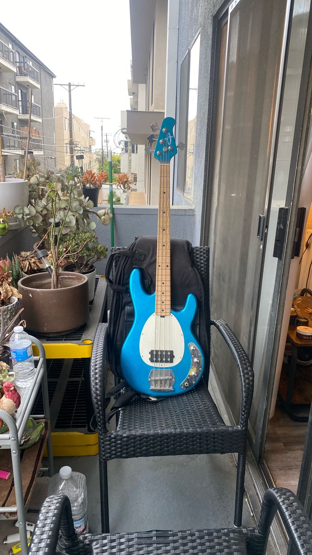 OPL Stingray Bass Guitar And Carrying Case