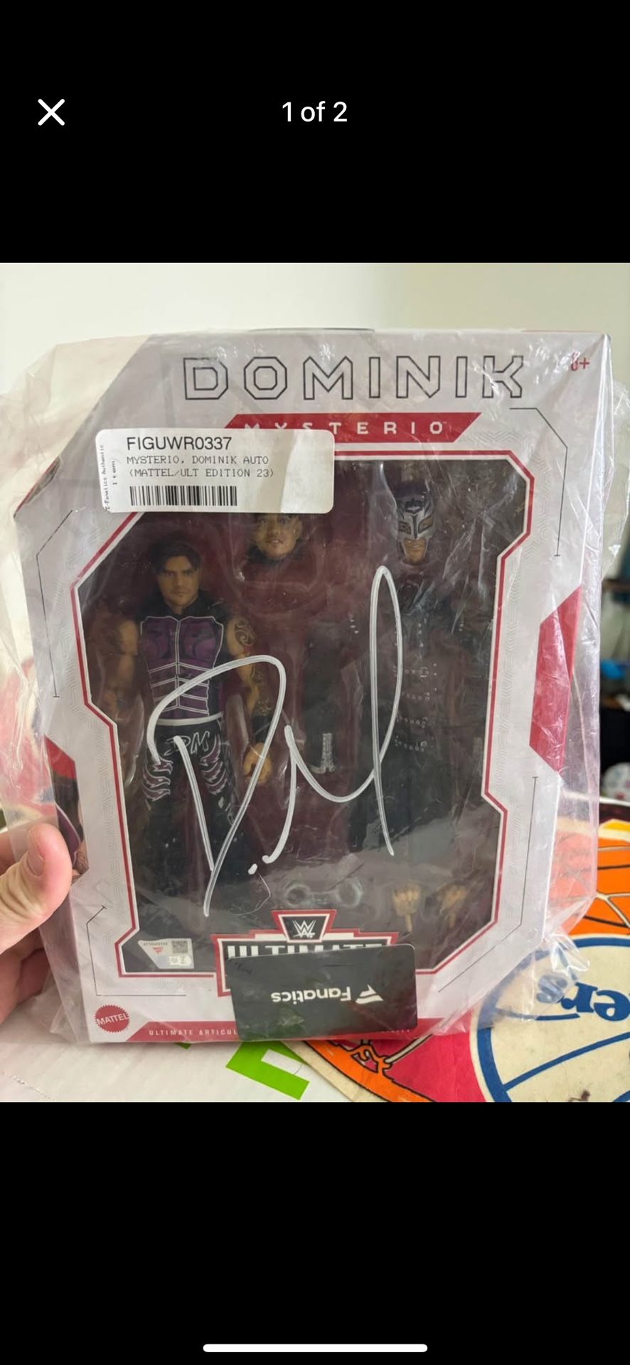 Autographed Dominic mysterio Ultimate Edition Figurine
