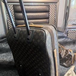 Authentic Louis Vuitton Monogram Pegase 55 Travel Suitcase 