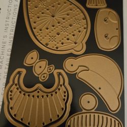 Christmas  Santa Face And Ornament  Die