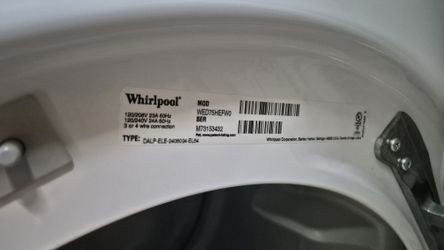 Matching Whirlpool Front-Load Washer & Dryer Set – Excellent Condition – Fully Working