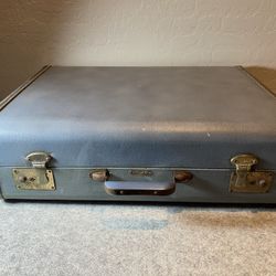 Vintage Blue Suitcase