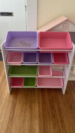 Colorful toy organizer