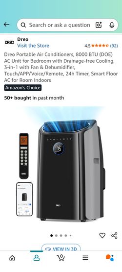 Dreo Portable AC 8000 BTU