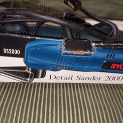 Like New Factory Ryobi Detail Sander 2000 With Bonus Sanding Pads