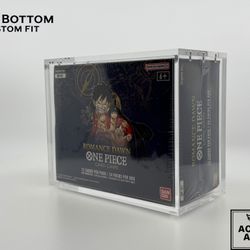 Acrylic case Display For Op-01 Romance Dawn Blue Bottom