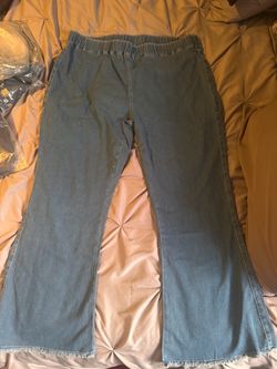 Women’s plus size Light Wash Wide Leg pants